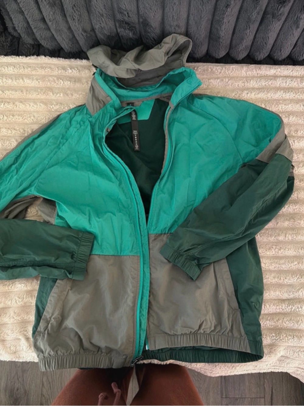 lululemon athletica Teal and Gray Packable Jacket